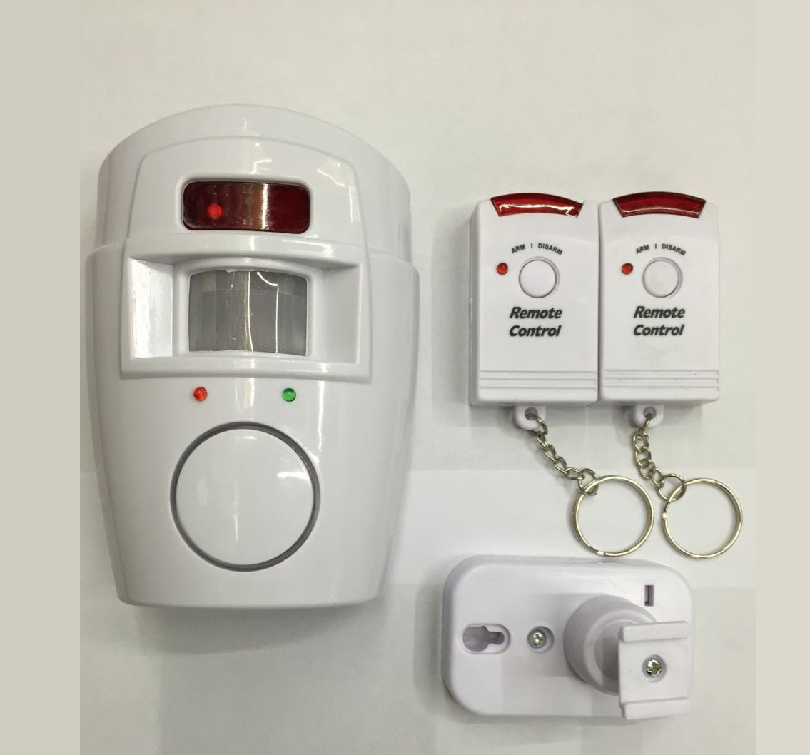 Double remote control infrared alarm